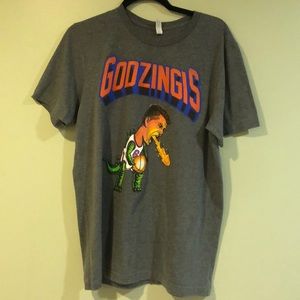 Men’s Large Godzingis Canvas Shirt Knicks